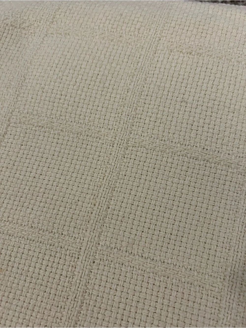 Vintage Ralph Lauren pastel yellow waffle weave woven cotton quilt Cottagecore